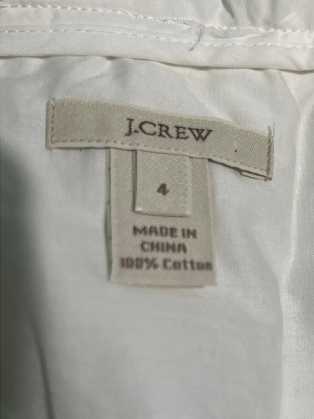 J. Crew White Ruffle Front Button-Down Blouse - Picture 2 of 4